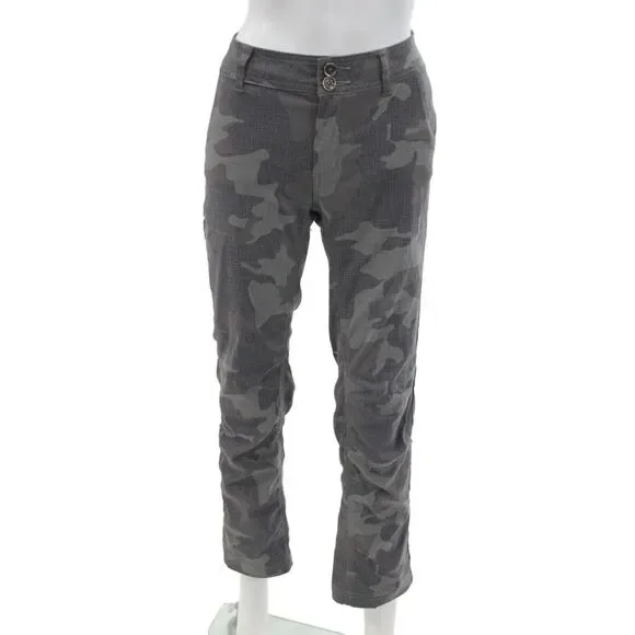 prAna Womens Beige Camo Chino Pants Size 8