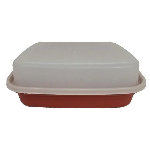 Vintage Tupperware‎ Large Meat Marinade Container Paprika Red #1294 w/ Lid U57