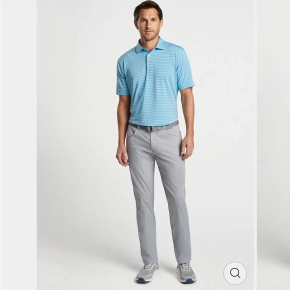 Peter Millar eb66 Performance Five Pocket Pant in Grey Gale Color