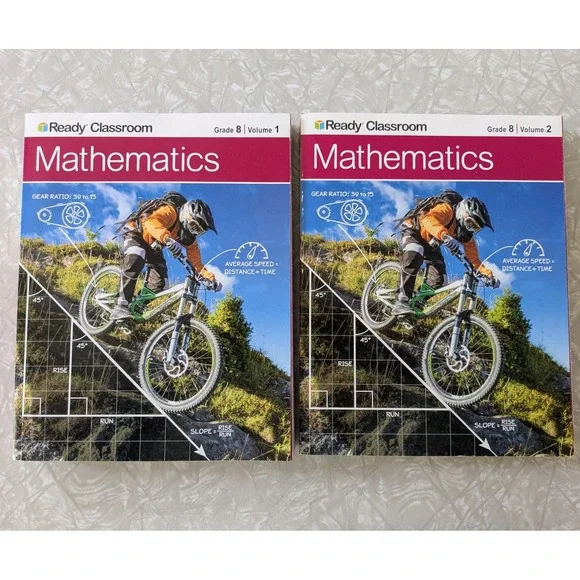 Ready Classroom Mathematics Grade 8 Vol 1 & 2 Curriculum Associates Workbooks