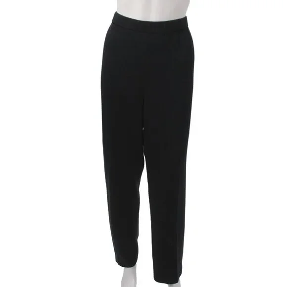 St. John Sport Women Black Dress Pants Size L