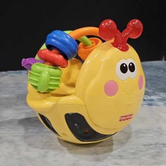 Fisher Price‎ Gigglin' Bee Ball Baby Toy Lights Sounds Tested Works