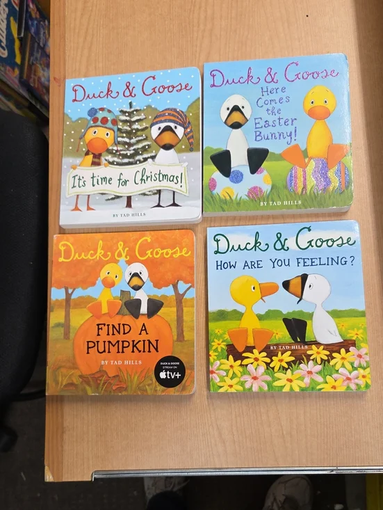 Set of 4 Duck & Goose board books by Tad‎ Hills