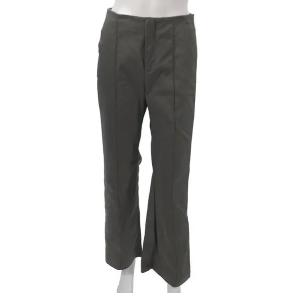 Modern Citizen Women Dress Pants Gray Cotton Blend Zip Inseam 28 Size S