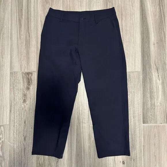 FootJoy Performance Knit Golf Pants Mens 31 x 25 Navy Blue 29016‎ Stretch Flat