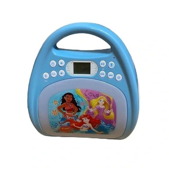 Disney Princess Karaoke Machine Blue Moana Rapunzel Ariel Little Mermaid Music