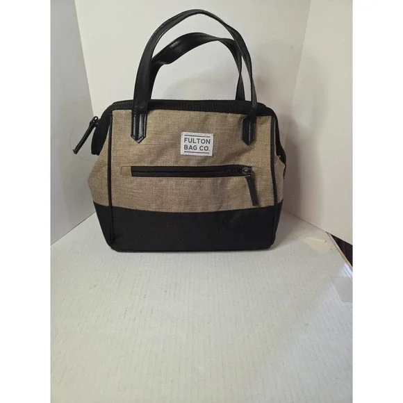 Fulton Bag Co. Insulated Upright Lunch Bag -‎ Brown/Black