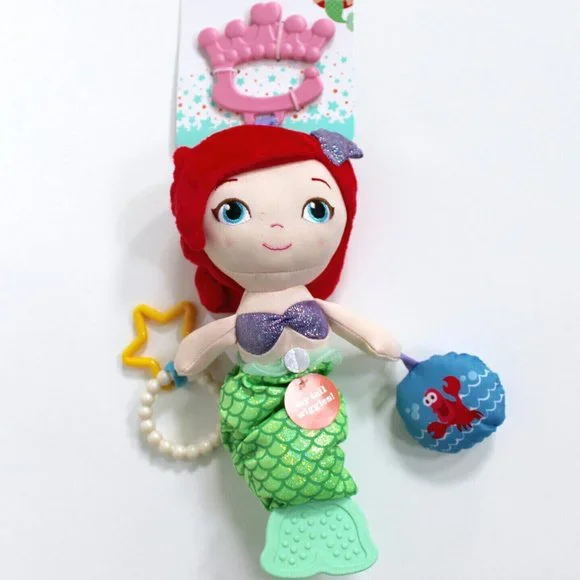 Disney Princess Ariel Little Mermaid Plush Activity Toy 12.5