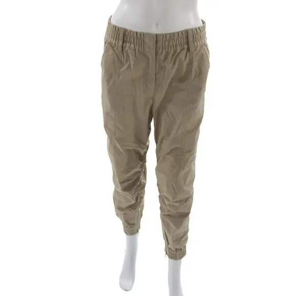 Derek Lam 10 Crosby Womens Jogger Khakis Beige Army Size 4