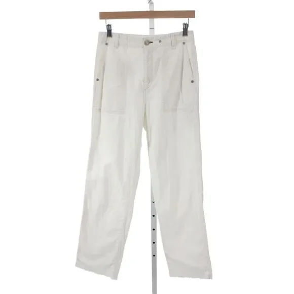 Rag & Bone Womens White Cotton Casual Solid Pants Size 25