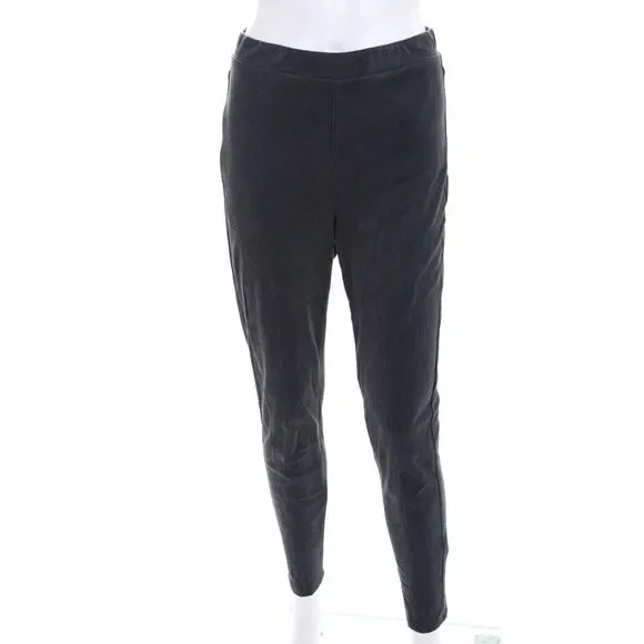 Fifteen Twenty Womens Faux Suede Pants Gray Size Medium 11325179