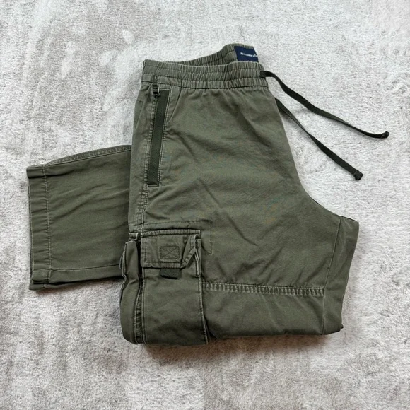 Abercrombie fitch military cargo pants men’s size Medium‎ 32X28 olive green
