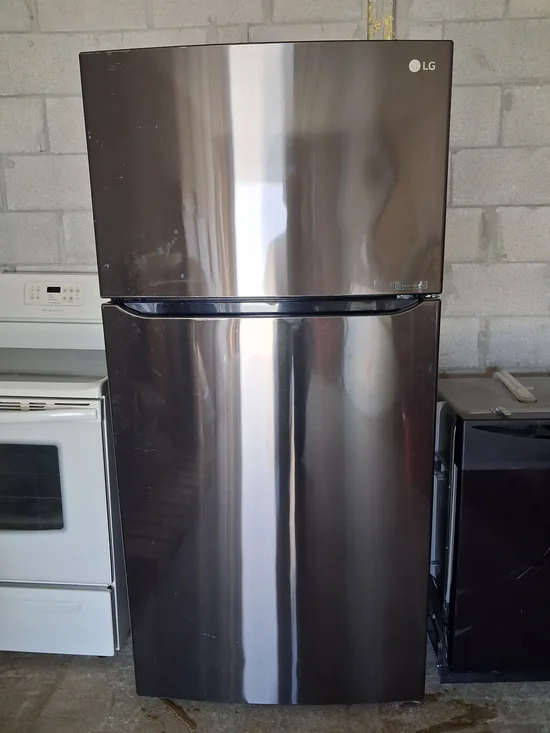 LG Top-Freezer Refrigerator - Dark Stainless Steel Finish