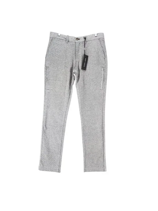 Nifty Genius Pants Mens 30x32 Gray Stretch Mid Rise Dress Pant Trouser  *NWT*