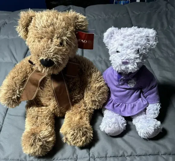 Two FAO Plush Bears: Schwartz 2015 Plush Teddy Bear 18