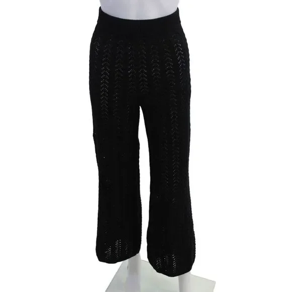 Lulus Women Cropped Black Pants Size XS