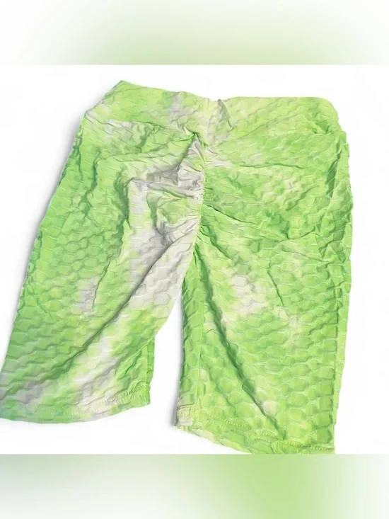 NWT‎ Butt Lifting Tie Dye Honeycomb Activewear Shorts S/M