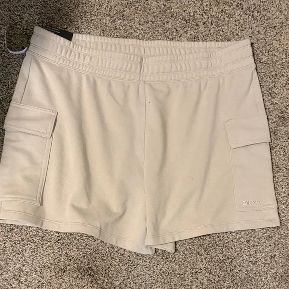 DKNY Women's Beige Cargo Shorts