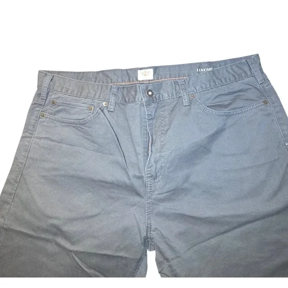Dockers Mens Straight Fit Chinos‎ Pants Gray Size 38x32 Cotton Casual Comfort