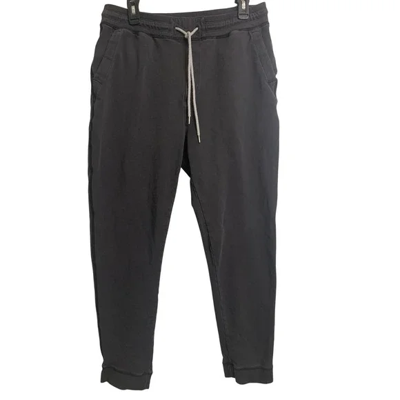 Tommy Bahama Boracay‎ French Terry Joggers  Large Black Charcoal Sweatpants
