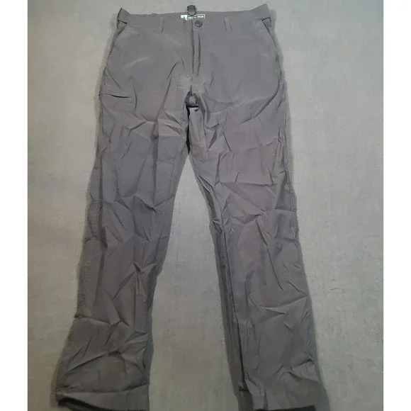 UB Tech Classic Fit Pants Mens 36x34 Gray‎ Nylon Spandex Stretch Outdoor Hiking