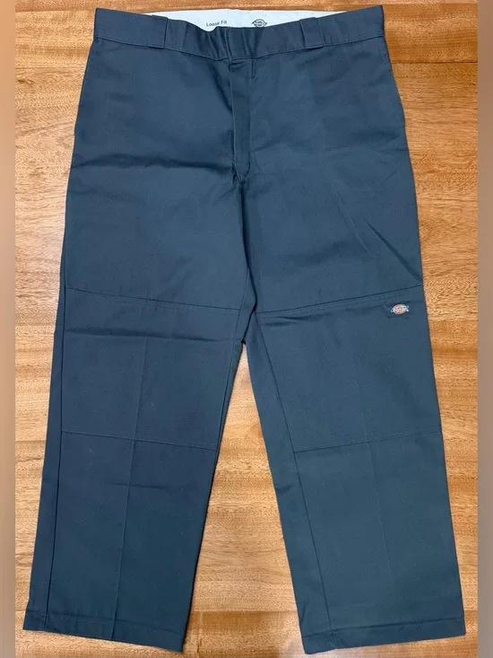 Dickies - Loose Fit Double Knee Men’s Work Pants | Charcoal Gray | Size 38 x 30