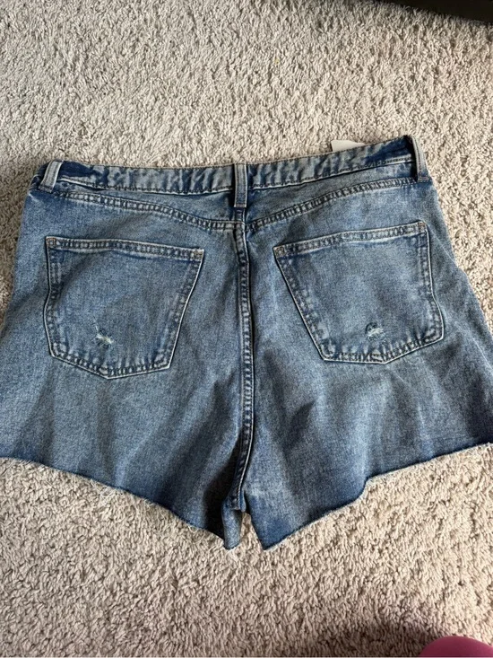 wild fable Women's Light Blue High-Rise Denim Shorts
