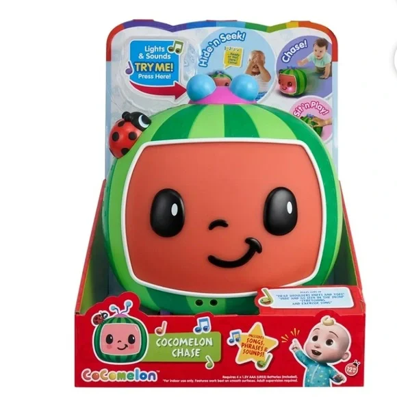 Cocomelon, Interactive Chase Toy, Electronic Toddler Toy -Chase Musical Toy