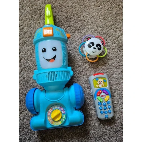 Fisher price vacumm phone and sensory toy lot