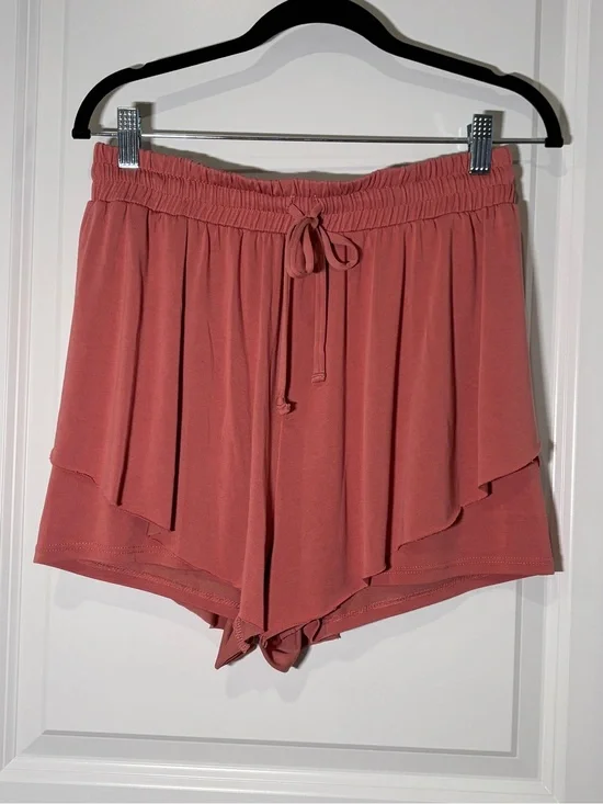 AS Revival Ruffle Butterfly Flowy Shorts Dusty Rose Pink L