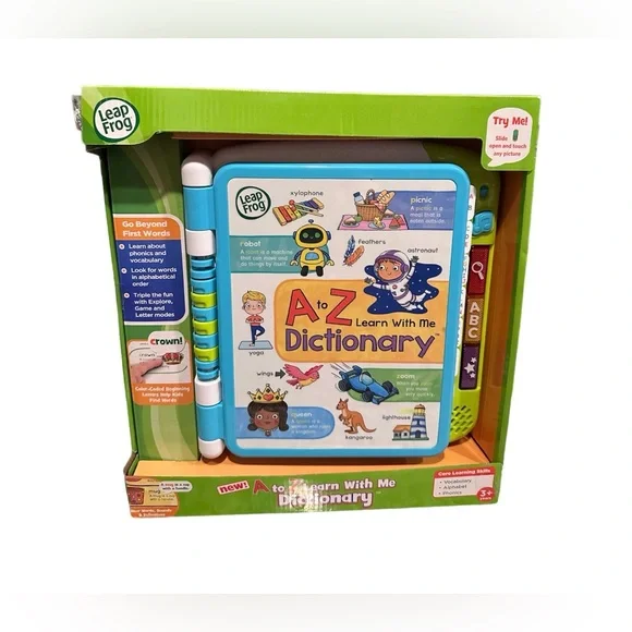 LeapFrog A to Z Learn with Me Dictionary Budding Vocabulary Skills NEW