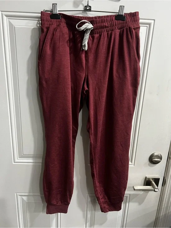Kirkland Signature Burgundy Drawstring Joggers