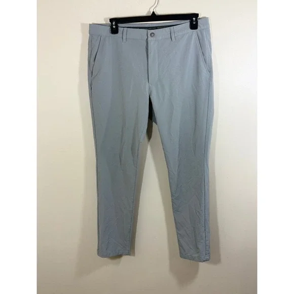 Bonobos Men's Pants 36x30 Blue Gray Tailored Fit Stretch Golf Preppy Chino