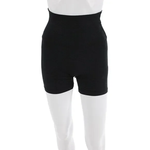 Beyond Yoga Womens High Rise Stretch Knit Athletic Shorts Dark Gray Size XS