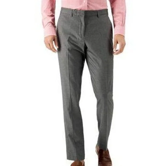 Perry Ellis Portfolio Essentials Dress Pants 36x29 Black Slim Fit Stretch