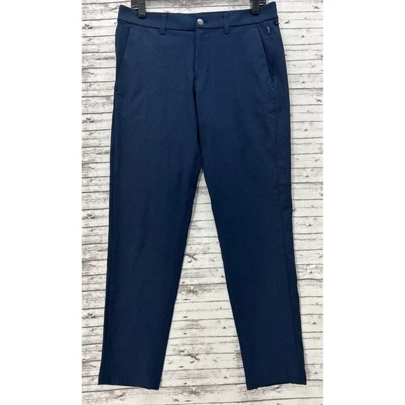 Lululemon ABC Commission Pants Mens 31X29 Blue Warpstreme Chino Slim LM5AF1S