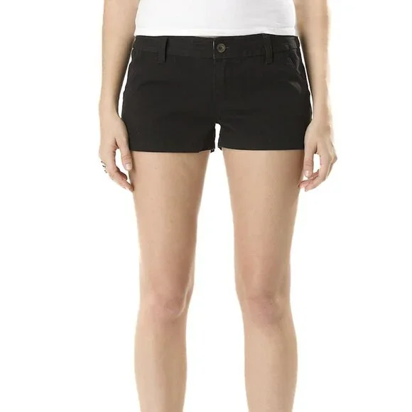 Vans Off the Wall Comber Shorts Black Chino‎ Cotton Button-Waist Size 28 - NWOT