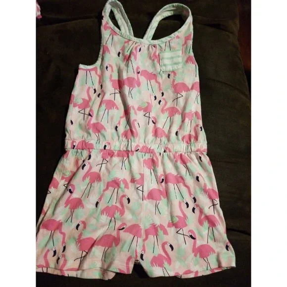 Gymboree fruit punch flamingo‎ romper 10