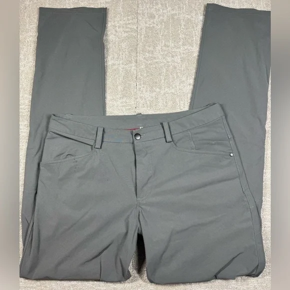Lululemon 5 Pocket ABC Gray Pant Men Read Below