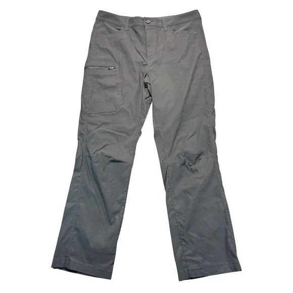 Eddie Bauer Mens Guide Pro Hiking Pants Gray 33x30 Straight Leg Cargo Pocket