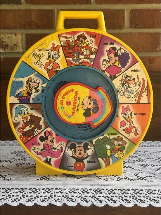 Vintage Mattel Disney Wonderful World of Color Educational Toy
