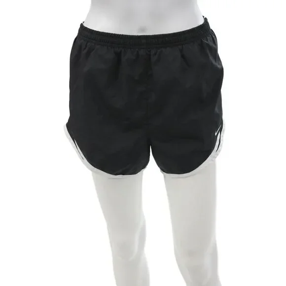 Nike Unisex Sports Shorts Black 100% Polyester Solid Size M