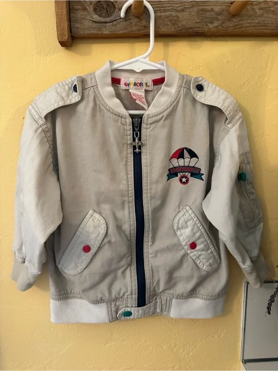 Vintage 90s Gymboree Rainbow Tag Paratrooper Jacket