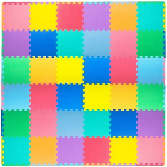 ProSource Baby Play Mat 36 Tiles Interlocking EVA Foam Kids Floor Multicolor