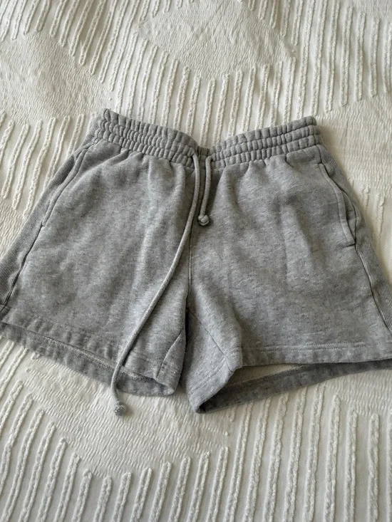 TNA Light Gray Athletic Drawstring Shorts