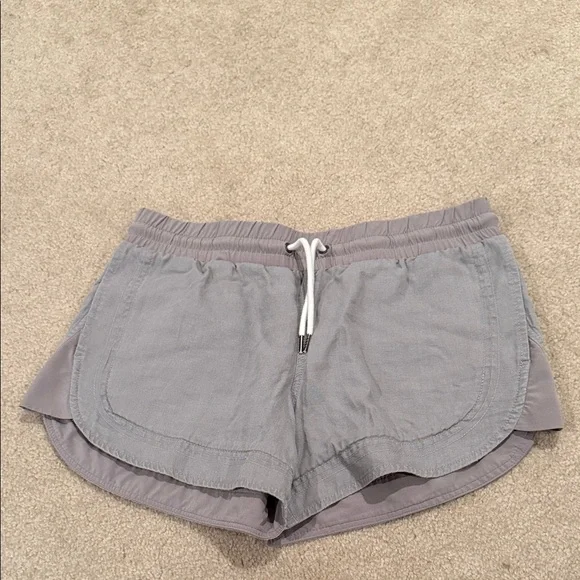 Athleta Light Gray Kai  Shorts