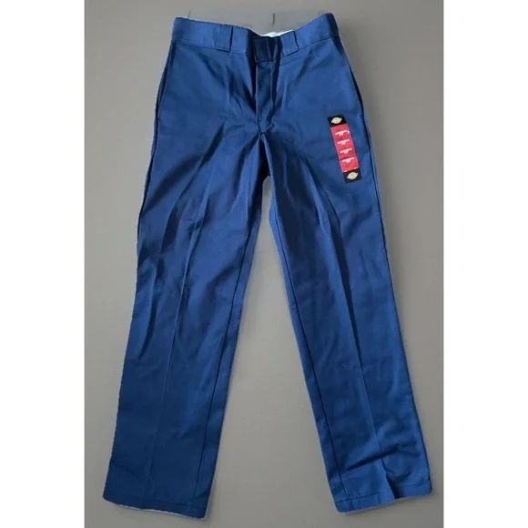 New Dickies 874 Work Pants Trousers Wrinkle Resistant Blue Men's 30x32 NWT JBHS