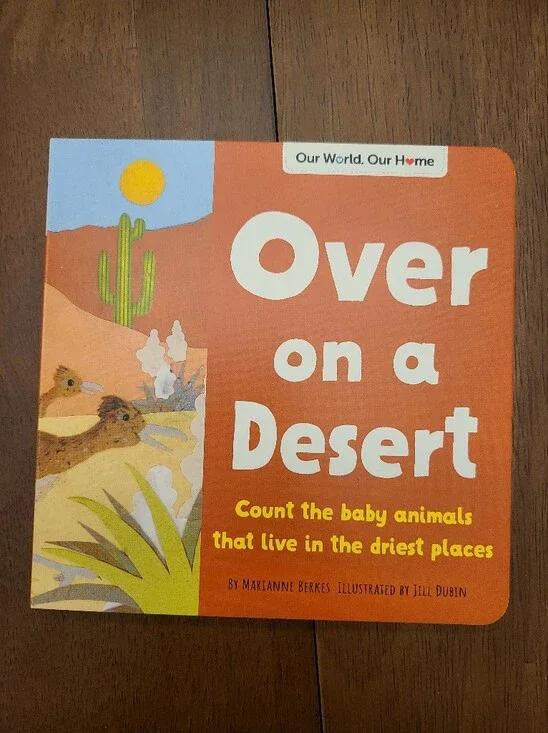 Over on a Desert Children's Board Book - Marianne Berkes Like New