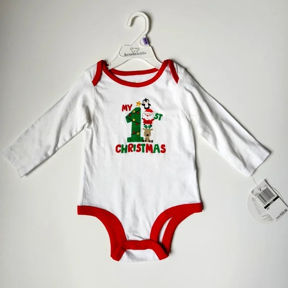 My 1st Christmas long sleeved onesie 6-9 M Baby‎ Boy/Girl