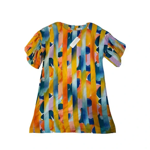 girls GYMBOREE Dress~Size 7~Short Flared Sleeves~MSRP $44~NWT
